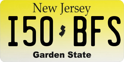 NJ license plate I50BFS