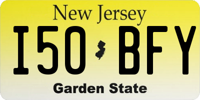 NJ license plate I50BFY
