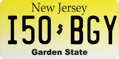 NJ license plate I50BGY