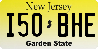 NJ license plate I50BHE