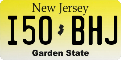 NJ license plate I50BHJ