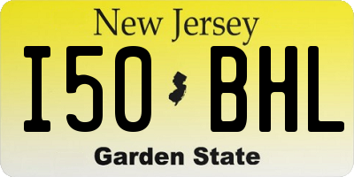 NJ license plate I50BHL
