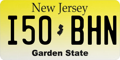 NJ license plate I50BHN