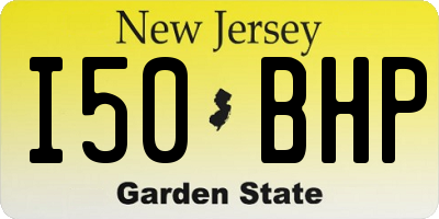 NJ license plate I50BHP