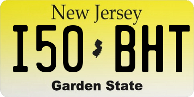 NJ license plate I50BHT