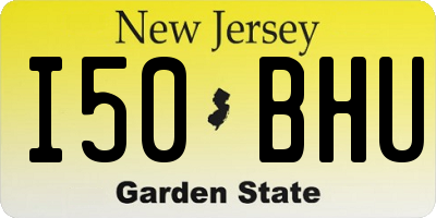 NJ license plate I50BHU