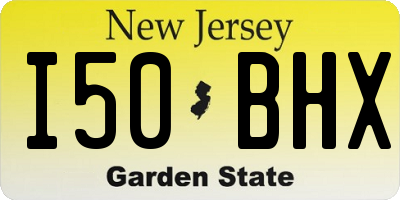 NJ license plate I50BHX
