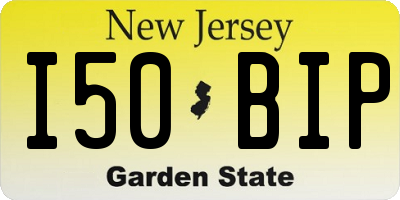 NJ license plate I50BIP