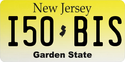 NJ license plate I50BIS