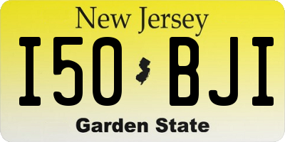 NJ license plate I50BJI