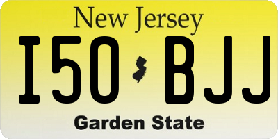NJ license plate I50BJJ