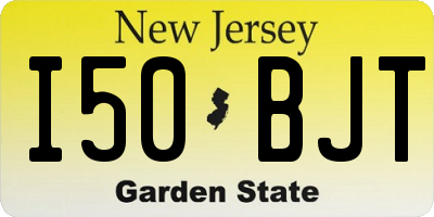 NJ license plate I50BJT