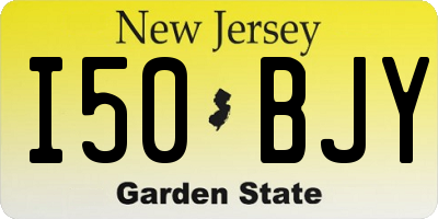 NJ license plate I50BJY