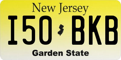 NJ license plate I50BKB