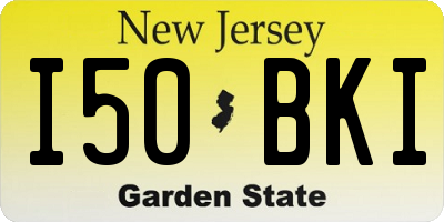 NJ license plate I50BKI