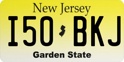 NJ license plate I50BKJ