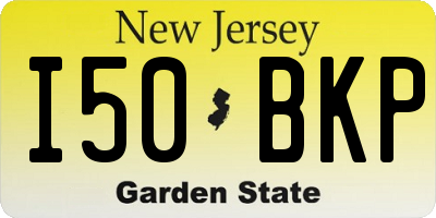 NJ license plate I50BKP