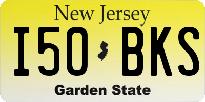 NJ license plate I50BKS