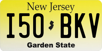 NJ license plate I50BKV