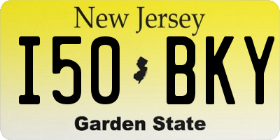 NJ license plate I50BKY