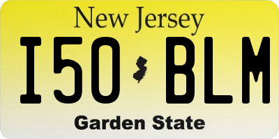 NJ license plate I50BLM