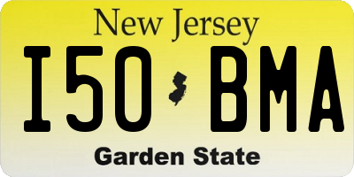 NJ license plate I50BMA