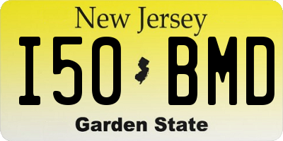 NJ license plate I50BMD