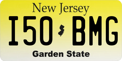 NJ license plate I50BMG