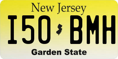 NJ license plate I50BMH