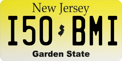NJ license plate I50BMI