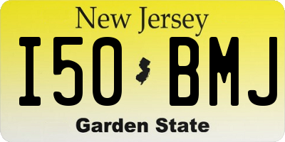 NJ license plate I50BMJ
