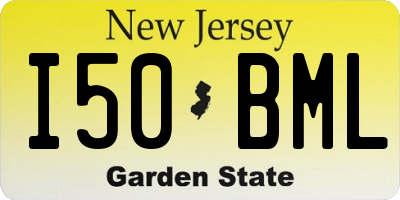 NJ license plate I50BML