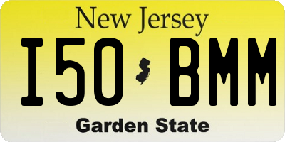 NJ license plate I50BMM