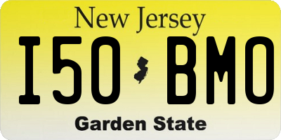 NJ license plate I50BMO