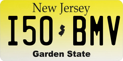 NJ license plate I50BMV