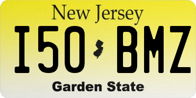 NJ license plate I50BMZ