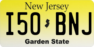 NJ license plate I50BNJ