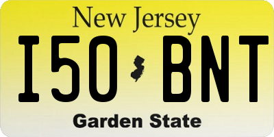 NJ license plate I50BNT