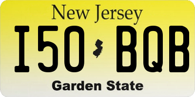 NJ license plate I50BQB