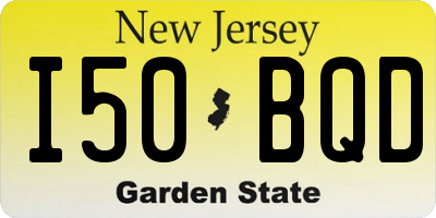 NJ license plate I50BQD