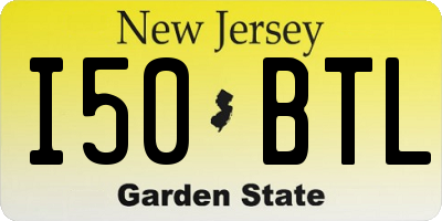 NJ license plate I50BTL