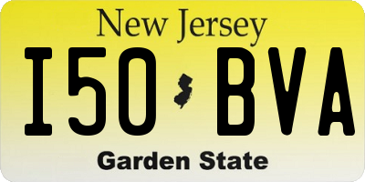 NJ license plate I50BVA