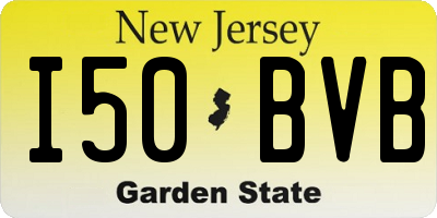 NJ license plate I50BVB