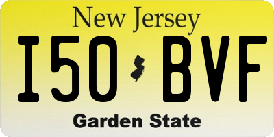 NJ license plate I50BVF