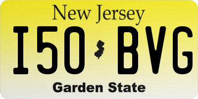 NJ license plate I50BVG