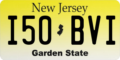 NJ license plate I50BVI