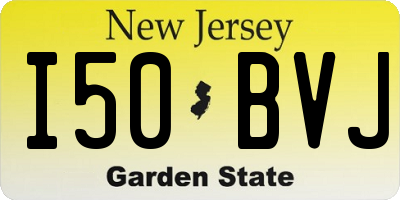 NJ license plate I50BVJ