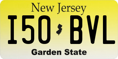 NJ license plate I50BVL
