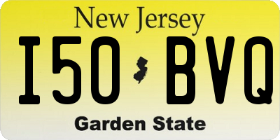 NJ license plate I50BVQ