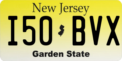 NJ license plate I50BVX